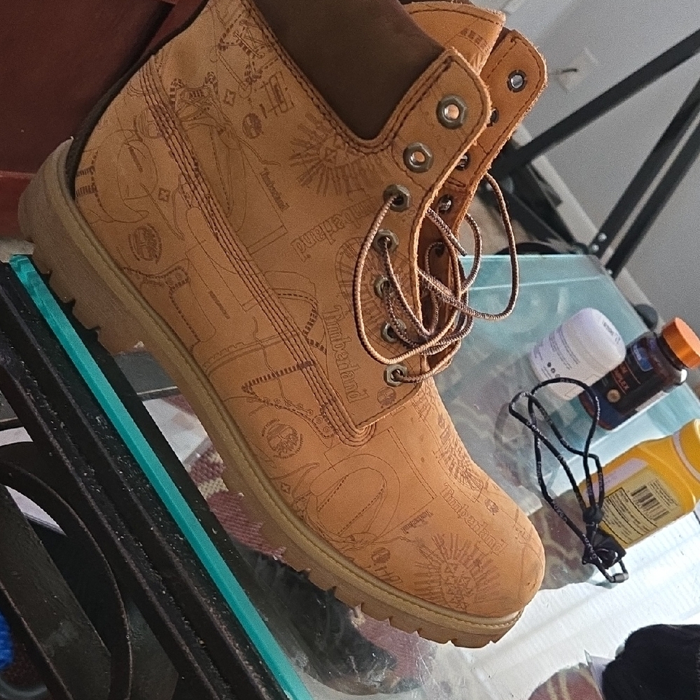 Timberland Tan Leather Boots for Men